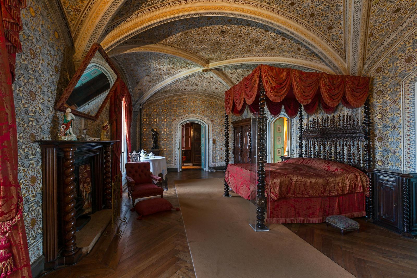 Luxueus interieur van het Nationaal Paleis & Park van Pena